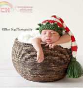 Beezy Moms Creations- 025 Christmas Elf hat with bells