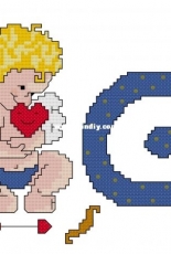 ABC Cupido G from Las Labores de Ana Baby 25 PCS