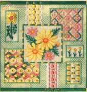 Laura J. Perin Designs SG029 Secret Garden Collection Daisy Collage