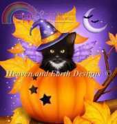 HAED HAEDMED 12348 Pumpkin Cat Magic by Melissa Dawn