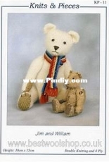Knits & Pieces - Jim and William  by Sandra Polley
