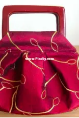 Silk Pleated and Darted Purse Tutorial - Free