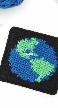Stitch by Fay - Fay Lyth - Earth Day Coaster - Free