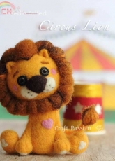 Craft Passion - Needle Felted Circus Lion - Free