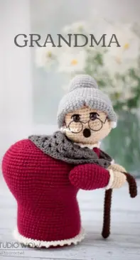 StudioWowToysUA - Grandma Crochet Pattern Amigurumi Pin Cushion - Russian