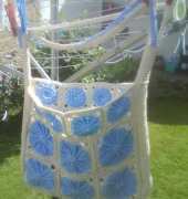 sac granny sunny spread beige et bleu