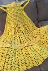 Carol Hladik Designs - Carol L Hladik - Princess Dress Blanket Yellow