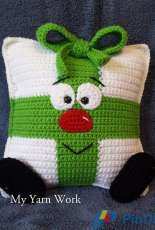 Christmas Present Pillow from Lisa Kingsley