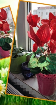 Crocheted Cyclamen