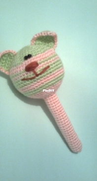 Rattle - Cat-ball green ears
