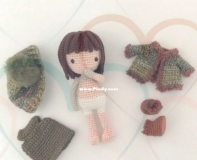 Ponto a Ponto Handmade - Carla Vigliucci  - Doll Mei - Boneca Mei - Portuguese