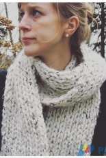 Snow Scarf by Jenny Withrow/wiseknits-Free