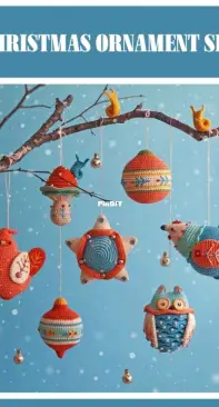 Natura Crochet - Natasha Tishchenko - Christmas Ornament Set