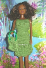Maguinda Bolsón - Calfu dress and bag set for dolls