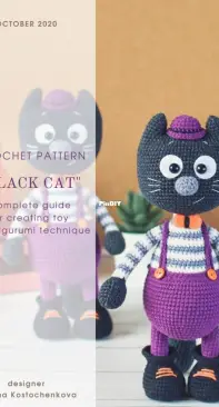 Crochet Friends Lab - Tatyana/Tatiana Kostochenkova - Black Cat