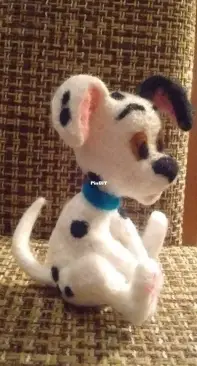 Dalmatian puppy - needle felting