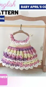 April Crochet - Nevaser - Babys April Costume Colorful Flower Crochet  Dress