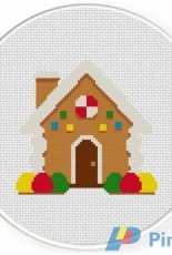 Daily Cross Stitch - Gingerbread House