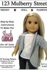 123 Mulberry Street - Trendy Slouch Cardigan for 18" Dolls
