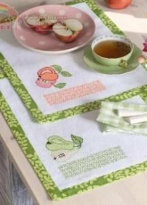 Coats Craft-Apple Placemat Pear Placemat-Free Pattern