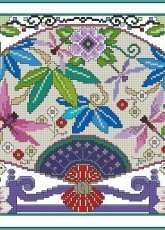 Oriental Fan by Lesley Teare from Cross Stitch Gold 119 XSD