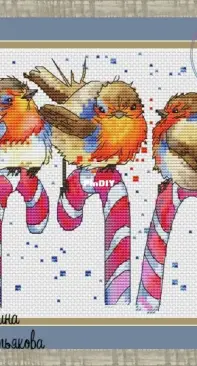 New Year Postcard by Antonina Tretiakova / Tretyakova