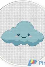 Daily Cross Stitch - Cute Cloud