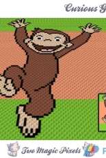 TWOMAGICPIXELS  - Curious George crochet blanket pattern