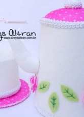 Chrys Altran-Felting Teapot-Free Pattern/Portuguese