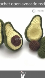 Flifne - Magdalena Biderbost - Crochet open avocado recipe