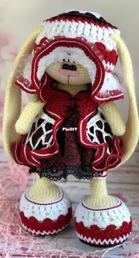 CrochetBunnyDesign - Crochet bunnies - Soni toys - Irina Tarasova - Cherry Outfit Set - Spanish French German and Dutch