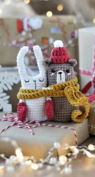 Dunaeva Toys - Evgeniya Dunaeva - Christmas Frozen Animals- Russian