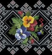 Tablerunner Pansies