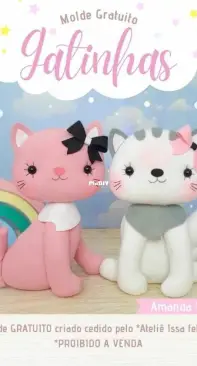 Atelie Issa Feltro - Kittens - Gatinhas - Amanda Issa - Portuguese - Free
