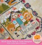 The Frosted Pumpkin Stitchery - Once Upon A Time Sampler (Complete!)