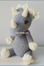 Stitch Witch Creations - Small Triceratops