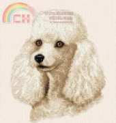 Cross Stitch Patterns - White Poodle by Marv Schier