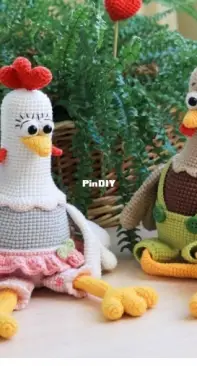 My Crochet Wonders - Marina Chuchkalova - Rooster and Hen