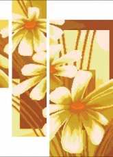 Triptich Yellow Daisies xsd + pcs