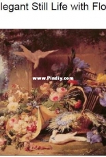 Golden kite 972 - Elegant Still Life with Flowers XSD
