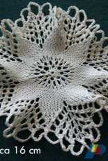 Napkin made knitting - STARS