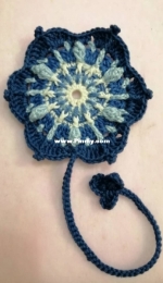 Crochet Flower Bookmark