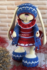 Crochet Bunny Art - Irina Tarasova - Vita Outfit - Russian - Free