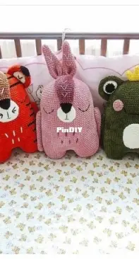 Crochet Story shop - Knitboom - Liliya - Sleepy Pillows  (5 in 1) - Подушки зверюшки (5 в 1) - Russian