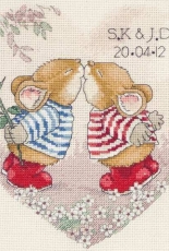 Anchor CTM0011 Country Companions Mr And Mrs Wedding Sampler