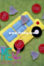 E and Me Designs - ITH Bus Tic Tac Toe Game