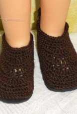 Crochet Brown Shoes for Madeleine