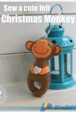 Sew a Cute Felt Christmas Monkey - Valentina Pavlova