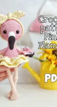 Ka.malinka Toys - Elizabeth Kamalina - Pinky Flamingo