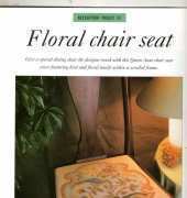 discovering needle craft needlepoint project 42 floral chair seat